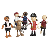 Biegepuppen Piraten-Figuren von small foot am Feiern