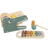 Klopfspiel "Safari" von small foot mit Hämmerchen, Kugl und Xylophon