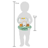 Größenangabe von Motorikschleife "Safari" mit Wippe und Tieren von small foot