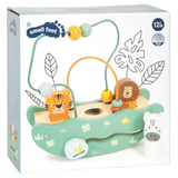 Verpackung von Motorikschleife "Safari" mit Wippe und Tieren von small foot