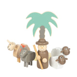 Schäfer mit Tieren von Holzkrippen Spielset Weihnachtsgeschichte von small foot