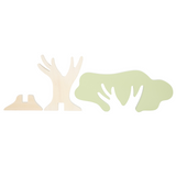 Weihnachtskrippen-Spielset aus Naturholz