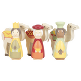 Weihnachtskrippen-Spielset aus Naturholz