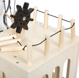 Piratenschiff aus Holz von small foot Nahaufnahme Steuer