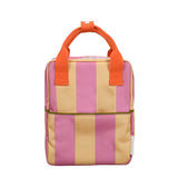 Kinderrucksack Small stripes rosebay pink & apple juice von Sticky Lemon_01