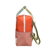 Kinderrucksack Small colourblocking lifebuoy orange & coral pink von Sticky Lemon_03