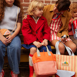Kinderrucksack Small colourblocking lifebuoy orange & coral pink von Sticky Lemon_05
