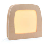 Toverlux Lampe aus Holz mit warmem LED-Licht ohne Silhouette
