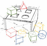 Sortierbox aus Naturholz | Regenbogen