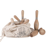 Wooden Story Bowling Set_Vintage Nature im Bio-Baumwollsack