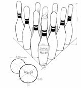 Wooden Story Bowling Set_Vintage Nature_Zeichnung