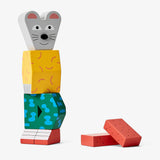 BLOCK PARTY Holzfigur "Maus" von Areaware_Ansicht von vorne