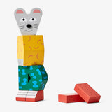BLOCK PARTY Holzfigur "Maus" von Areaware_Ansicht von vorne_2