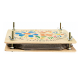 Blumenpresse aus Holz von Smallfoot_Seitenansicht