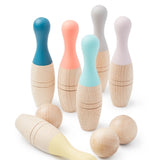 Bowlingkegel aus Buchen-Massivholz von Me&Mine_6 Stück