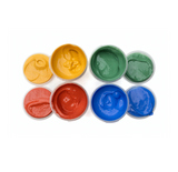 Bio-Fingerfarben von Neogrün_4er Set Aki_Behälter geöffnet