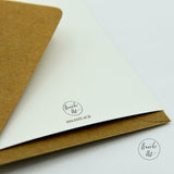 Klappkarte Alpaka "Happy Birthday" von Annelis Art_Geburtstagskarte_Rückseite mit Briefumschlag