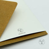 Klappkarte Schreimöwen "Happy birthday to you…!" von Annelis Art_Geburtstagskarte_Rückseite mit Briefumschlag