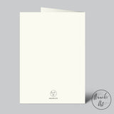 Klappkarte "Sei neugierig & aufgeweckt" von Annelis Art_Karte zur Geburt_Rückseite