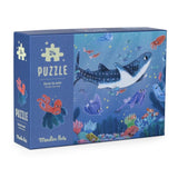 Leuchtpuzzle "Sous la mer" mit 24 Teilen von Moulin Roty