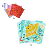 Mosaik Baselset Karibik von Djeco-Metallic Mosaiksteine mit 4 Bögen