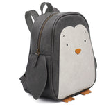 Kinderrucksack Großer Pinguin Alwin aus Kunstleder von Little Who-Ansicht von Seite