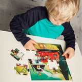Puzzle Feuerwehr mit 16 Teilen von Djeco_Feuerwehrpuzzle mit Kind_2