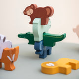 Holztier Stapelspiel mit 9 Tieren von Trixie_gestapelte Tiere