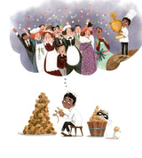 Bilderbuch "Eine unglaublich sagenhafte TORTENGESCHICHTE" von Kate Davies und Isabelle Follath_Bohem Press_Seitenansicht4