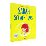 Bilderbuch "Sarah schafft das. Die Reihe der starken Gefühle" von Tom Percival_Loewe Verlag_Buch stehend