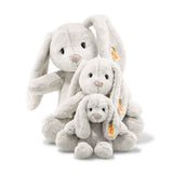 Hoppie Hase von Steiff_28cm mit hellgrauem Fell_Hoppie Hase unterschiedliche Größen