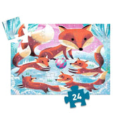 Silouettenpuzzle Fuchs von Djeco-24 Teile