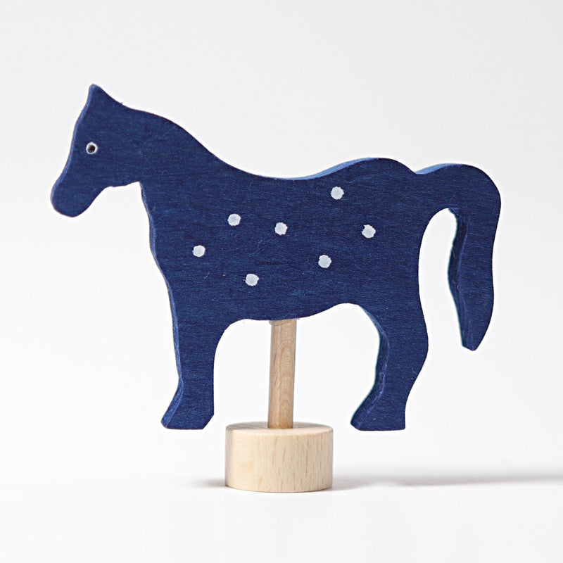 Steckfigur blaues Pferd von Grimm's