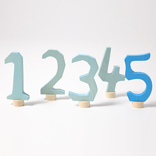 Grimm's Zahlensteck Set 1-5 in blau