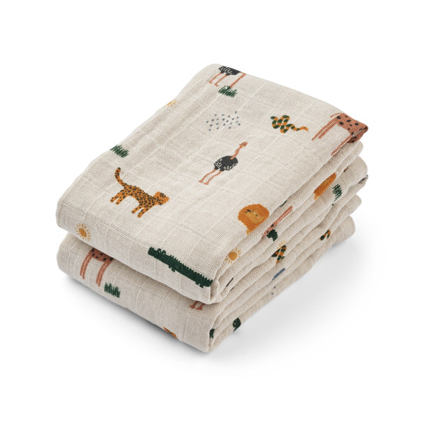 Mulltücher Lewis von Liewood_Lewis Muslin Cloth_2er Set