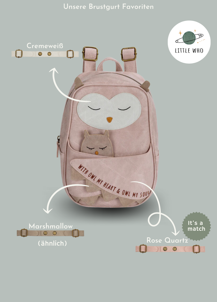 Little-Who-Rucksack-Eule-Isolde-Brustgurt-Cremeweiss