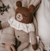 Teddy aus Baby-Alpakawolle | Beiger Strampler
