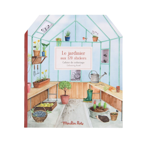 Mal- und Stickerbuch_Le jardinier_Die Gärtnerei von Moulin Roty_Cover