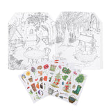 Mal- und Stickerbuch_Le jardinier_Die Gärtnerei von Moulin Roty_Innenansicht mit Stickern