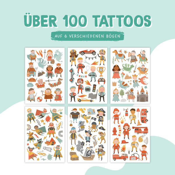 Papierdrachen-Kindertattoos-Heroes-ueber-100-Tattoos