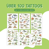 Papierdrachen-Kindertattoos-Welt-der-Dinos-ueber-100-Tattoos