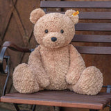 Teddybär Jimmy von Steiff_55cm_hellbraun_sitzend auf Stuhl