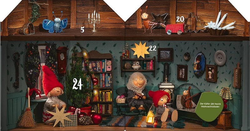 Advent im Wichtelhaus. Adventskalender mit 24 Klappen von Outi Kaden_arsedition_Seitenansicht02