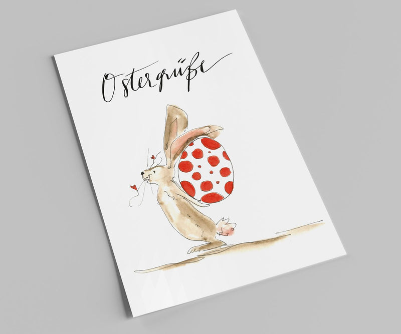 Postkarte zu Ostern von Annelis Art_Ostergrüße