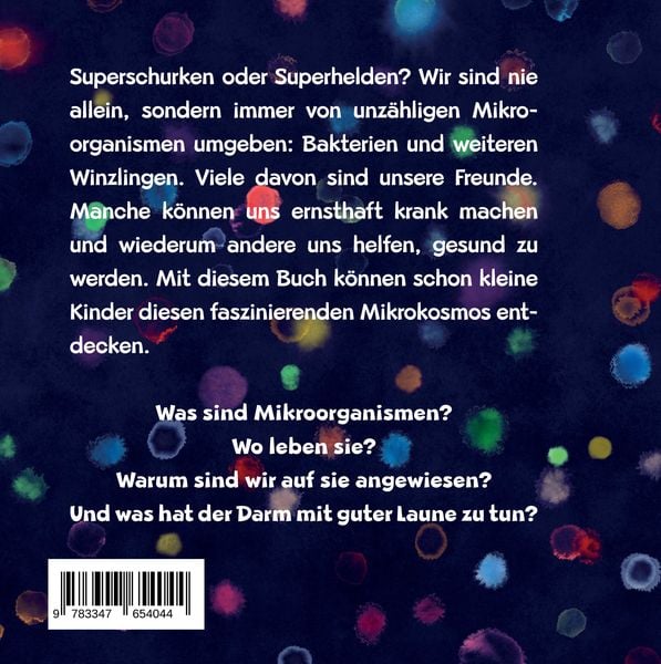Bilderbuch "Bakterien und so, die leben wo?!! von Jane Jott und Carlotta Klee_tredition_Rückseite