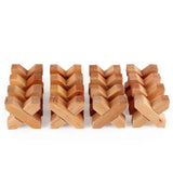 Bauspiel X-Klötze – 16 Holzbausteine aus geöltem Erlenholz