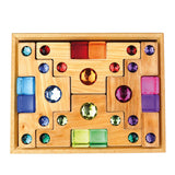 Farbtreppe mit Lichtbauquadern | 16 Teile