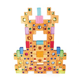 Farbtreppe mit Lichtbauquadern von Bauspiel_32 Teile-02