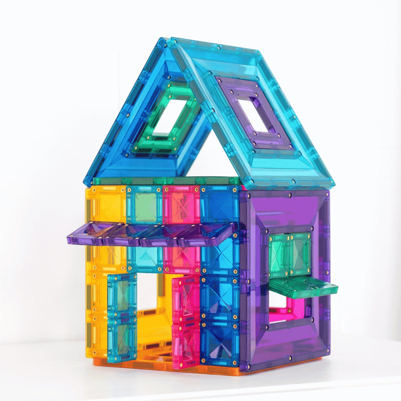 Haus gebaut aus Connetix Bright Portal Serie