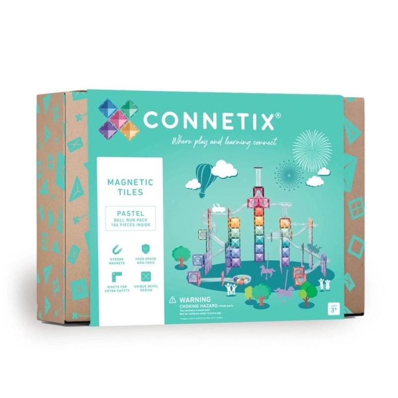 Connetix Magnetbausteine Kugelbahn Pastel mit 106 Teilen